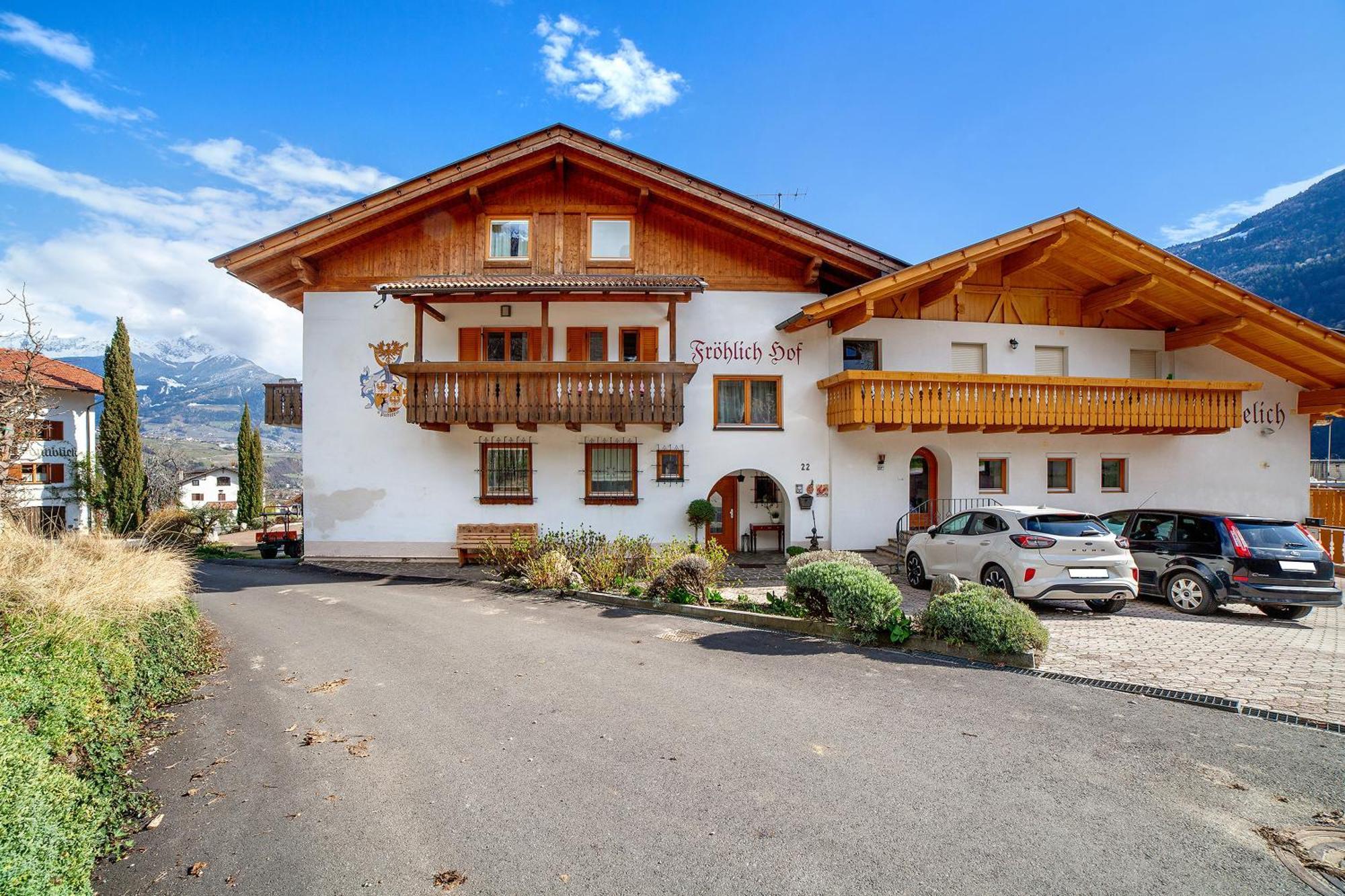 Froehlichhof Wohnung Apfelbluete Lagundo Kültér fotó